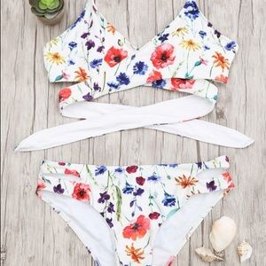 Foral Wrap Bikini